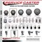 Service Caster 3.5'' Gray Polyurethane Wheel Swivel 7/8'' Square Stem Caster Set 2 Brake, 4PK SCC-SQ20S3514-PPUB-GRY-PLB-78-2-S-2 - alternate 3
